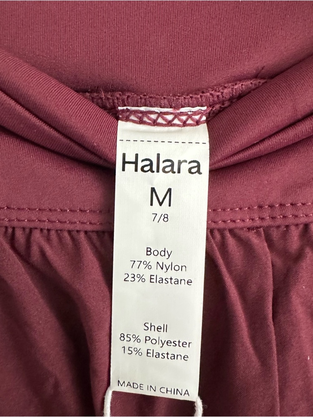 Halara Breezeful High Waisted 2-in-1 Skort Leggings Reflective Dots Pocket M - Picture 9 of 9